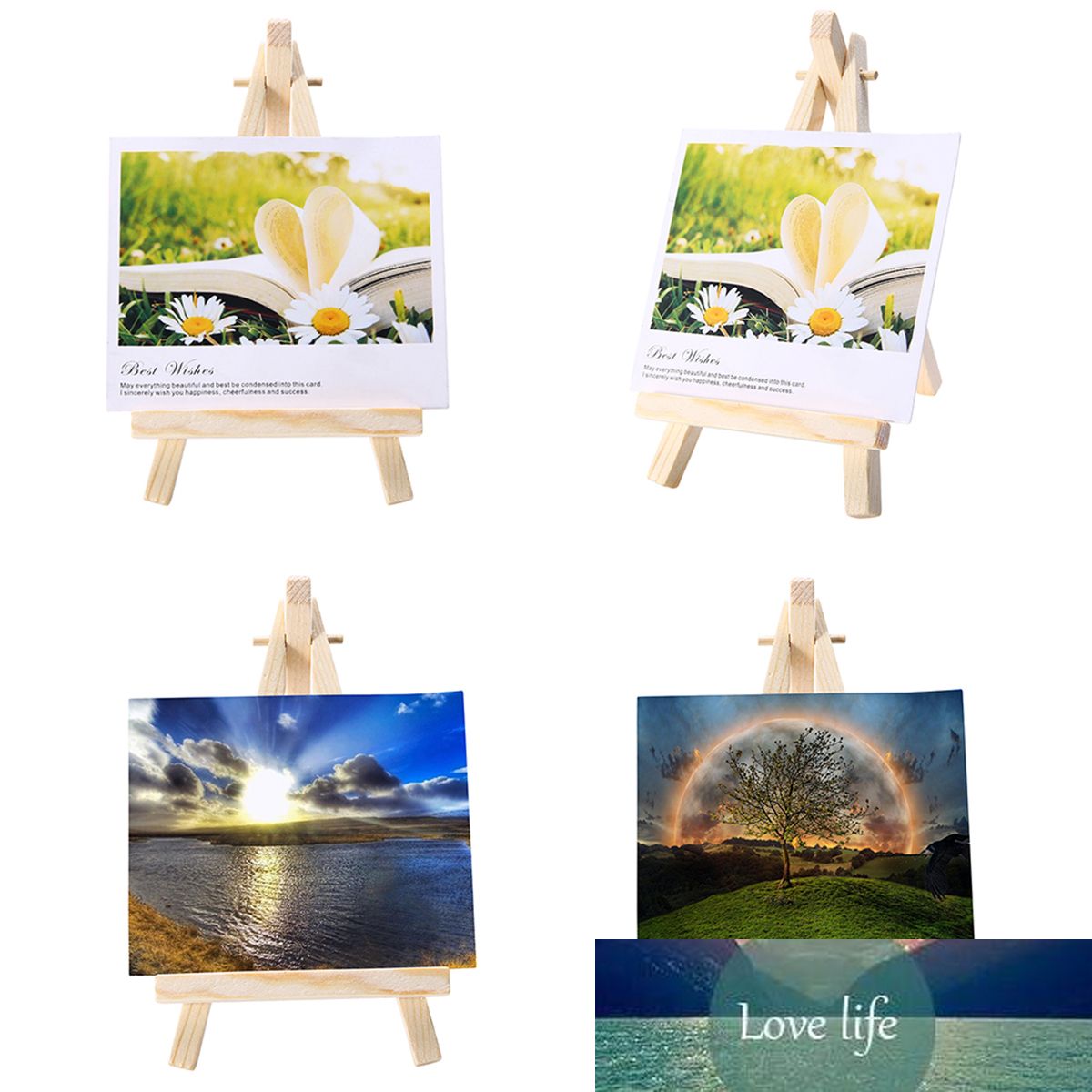 Wooden Mini Easel Stands Set Of 10, Table Card & Picture Display Holder  For Home, Party & Weddings From Kerykiss, $5.89
